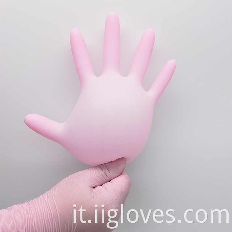 guanti senza polvere in polvere Guantes desechables de nitrilo xs uso medico monouso guanti nitrile in lattice